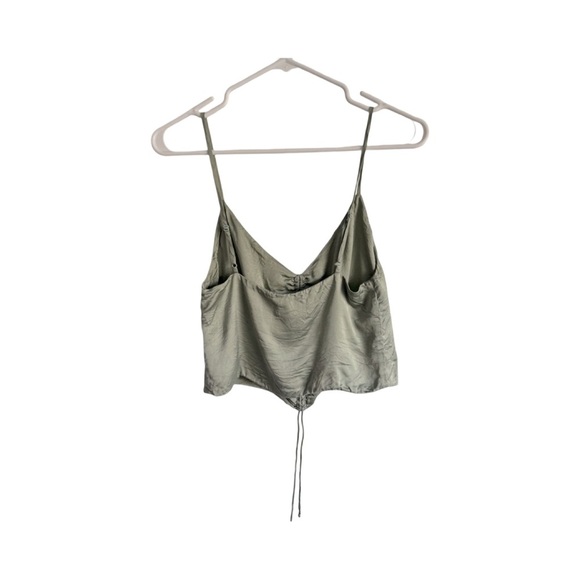 Wilfred Camisole Ruched cropped tank Size XS Green Tea - Picture 3 of 5